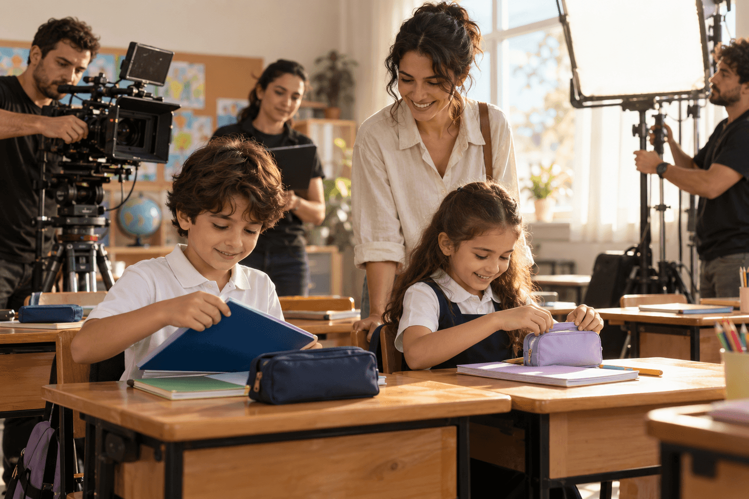 Kırtasiye Markası Reklamı İçin Okul Çağı Çocuk Başvurusu